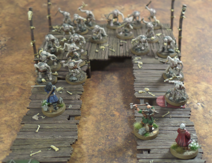 Guard the Crossings Hobbit SBG Scenario Thorin Dwalin Balin Escape From Goblin Town Set Games Workshop