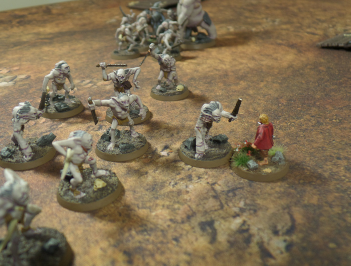 The Wizard and the Burglar Battle Report Gandalf Bilbo Goblin King Grinnah Hobbit Strategy Battle Game Games Workshop