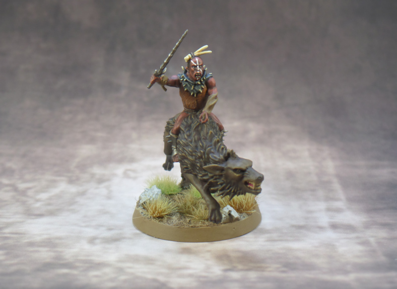 Hunter Orc on Fell Warg Hobbit Strategy Battle Game Games Workshop