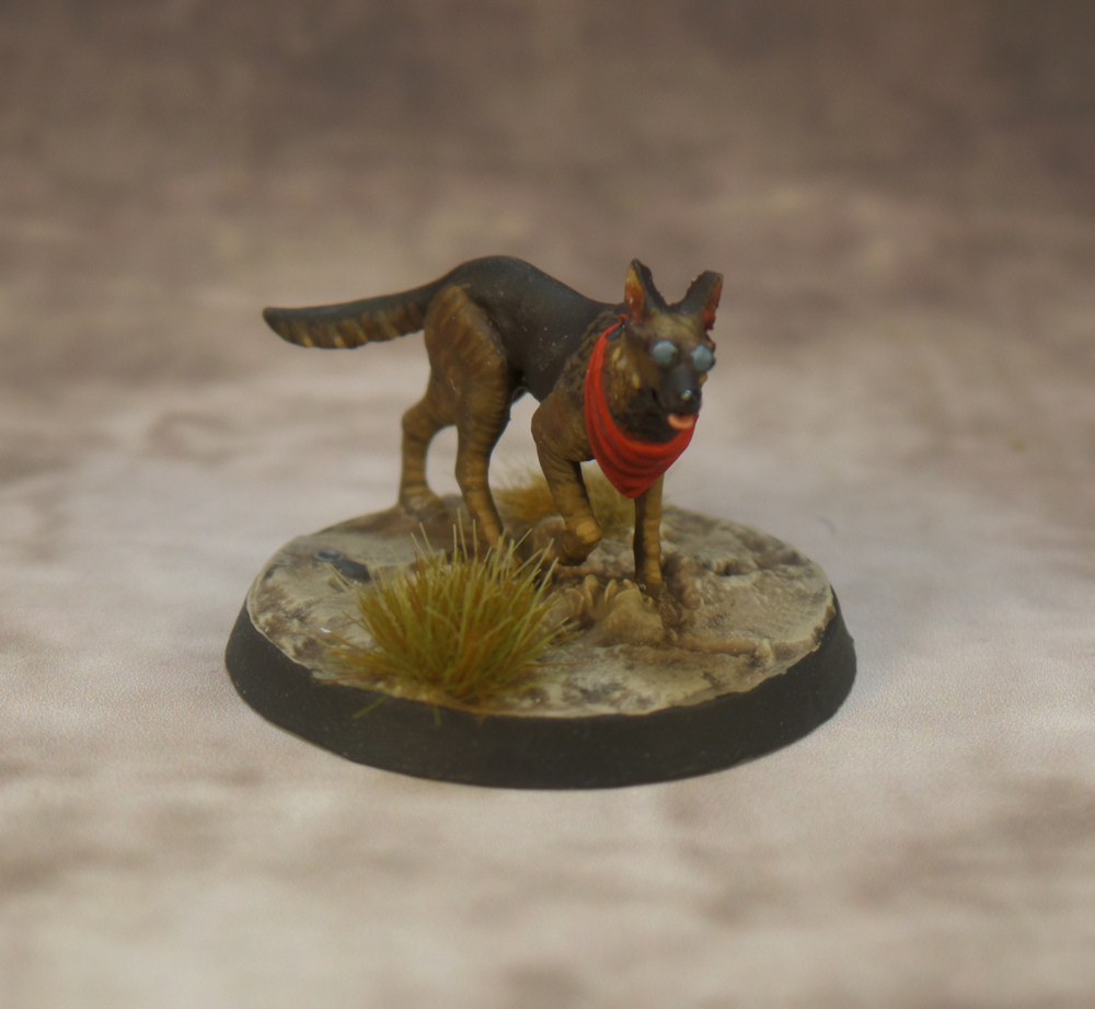 Dogmeat Scout Resin Fallout Wasteland Warfare Modiphius
