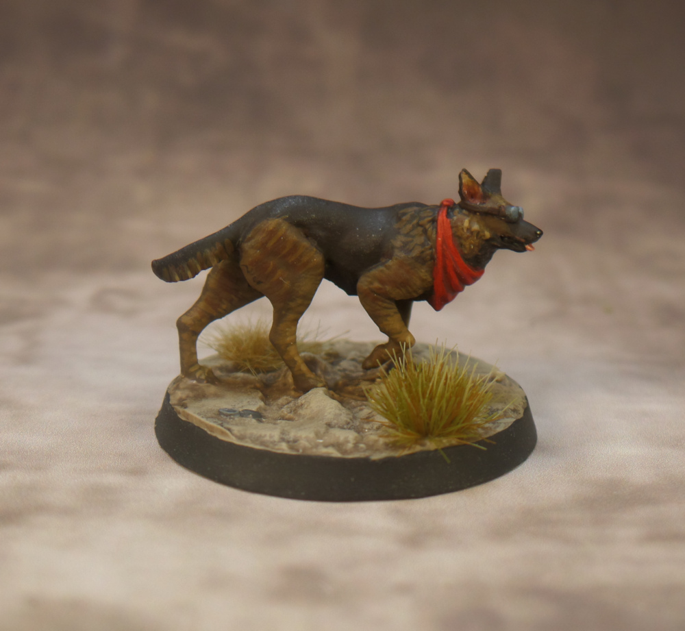 Dogmeat Scout Resin Fallout Wasteland Warfare Modiphius