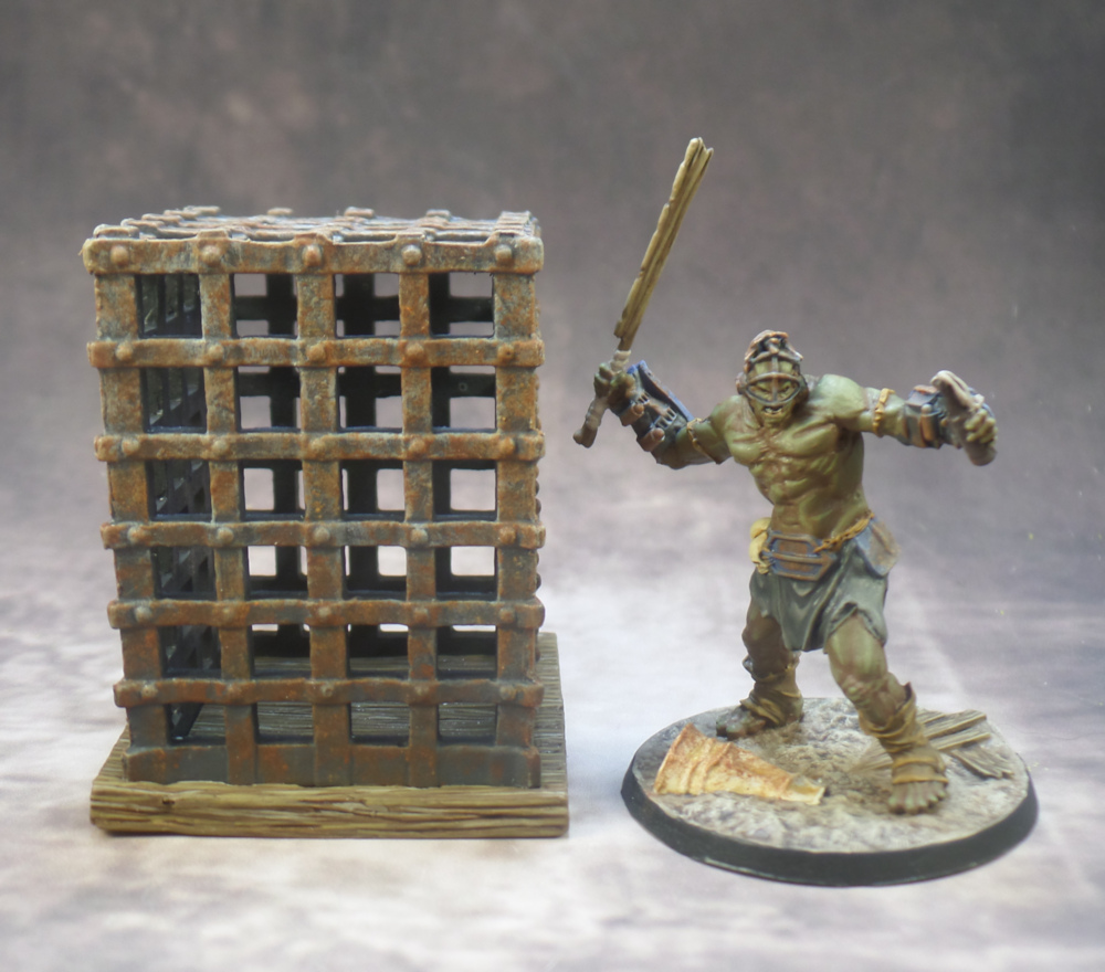 Cage Terrain Deep Cut Miniatures Super Mutant Fallout Wasteland Warfare Modiphius